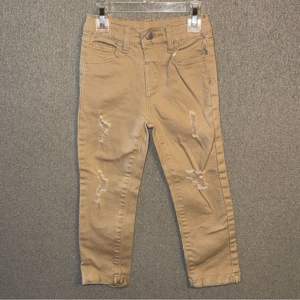SHEIN size 4 years khaki Distressed pants
